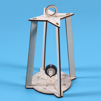 Дървен образователен научен комплект за деца – пъзел за сглобяване, DIY компас и физични експерименти в чанта, за деца на възраст 7–14 години