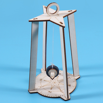 Дървен образователен научен комплект за деца – пъзел за сглобяване, DIY компас и физични експерименти в чанта, за деца на възраст 7–14 години