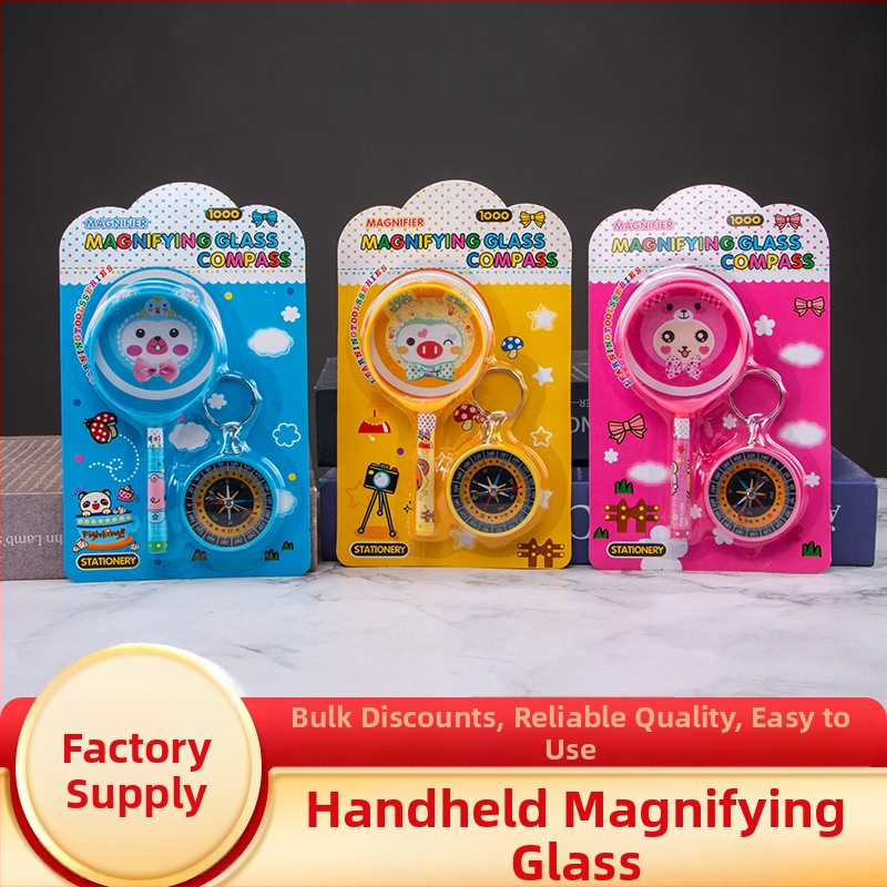 Hariduslik mänguasja: suurenduslupa ja kompassi komplekt – plast, vanus 3–6 aastat, Ze Yu, karp pakend, emotsionaalne, nägemise ja intellekti arendamine