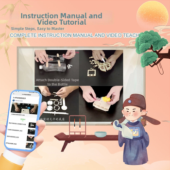 Jucărie educațională de fizică DIY cu imprimare cu litere mobile și busolă pentru copii 4–6 ani (Plastic; DIY; Fără curent)