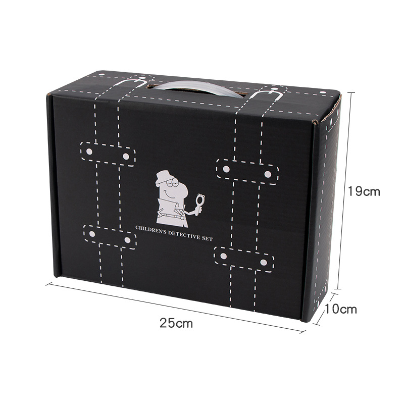 Detektív szerepjáték készlet, faanyagból, 4–6 éveseknek; tartalmaz zseblámpa, kamera, sapka és iránytű