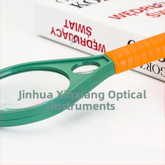 90 mm dubultās lēcas palielināmais lupas ar kompasu, plastmasas tenisa raketes dizains