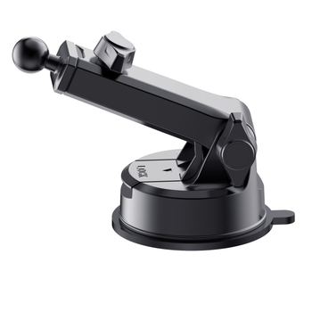 Телескопичен държач за телефон за автомобилна централна конзола с вакуумна поставка и 5W безжично зареждане за таблото