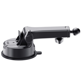 Телескопичен държач за телефон за автомобилна централна конзола с вакуумна поставка и 5W безжично зареждане за таблото