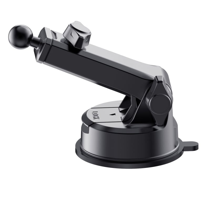 Телескопичен държач за телефон за автомобилна централна конзола с вакуумна поставка и 5W безжично зареждане за таблото