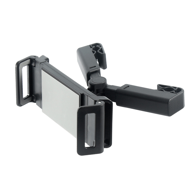 Suport pentru telefon și tabletă pentru tetiera din spate a mașinii, rotire de 360°, braț telescopic, potrivire universală, ABS, montaj snap-on