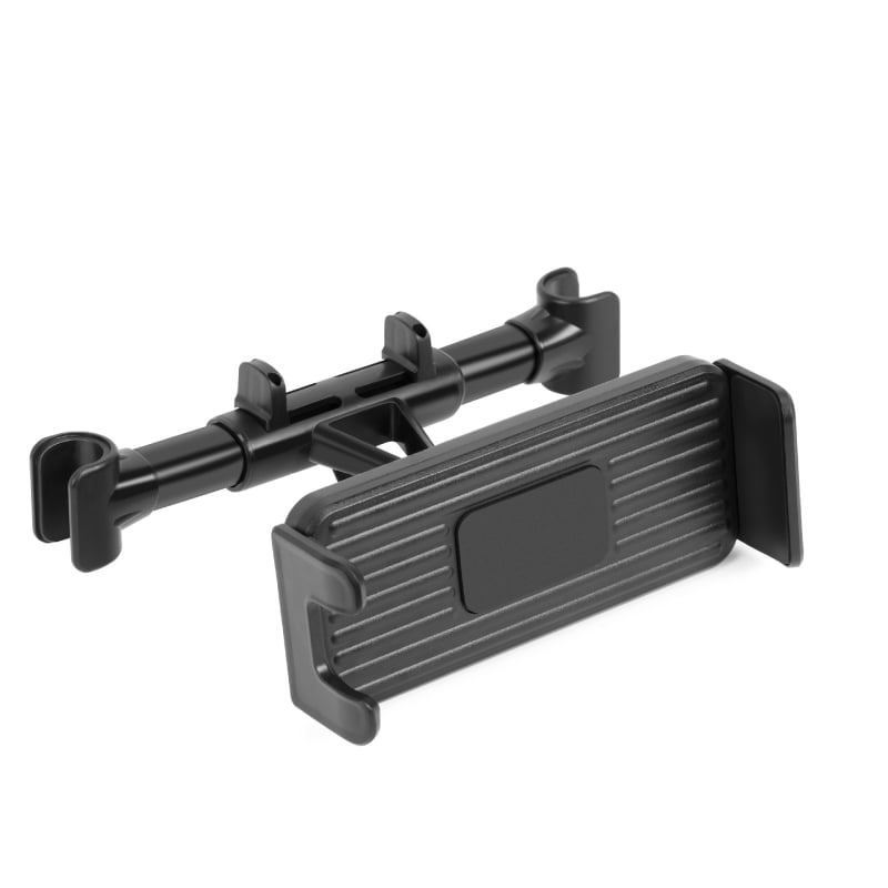 Suport pentru headrest-ul din spate al mașinii pentru telefon și tabletă, telescopic, prindere cu clic, marcă personalizabilă