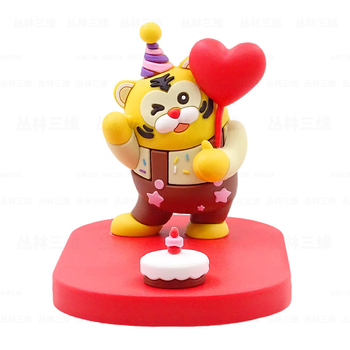Crtić držač za mobitel, prilagodljiva 3D PVC mekana figura, DIY stolni držač