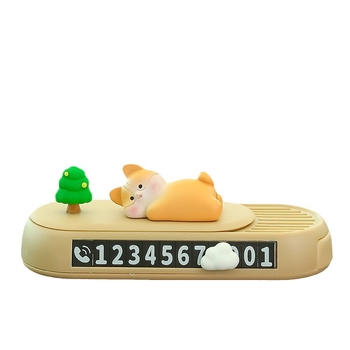 Karakterna Shiba Inu auto ukras — privremeni znak za parkiranje i pločica s brojem; Materijal: PVC mekano ljepilo; Marka: Rui Jie; Model: Broj pločice; Tip: Sakriveno; Bez logotipa