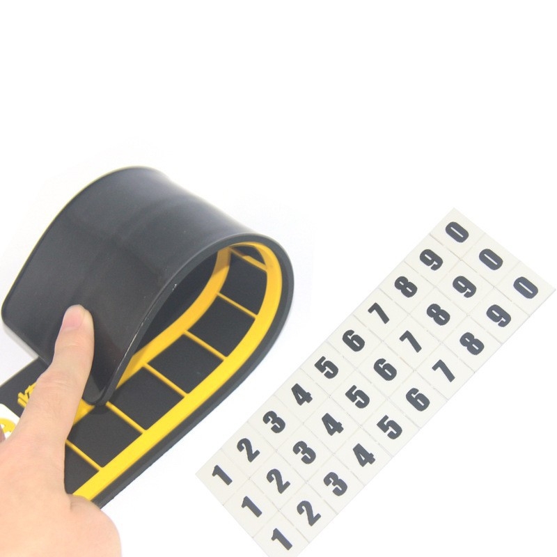 Semn de parcare auto – PVC flexibil, model semn PVC soft rubber parking sign, personalizare cu logo, Baishun