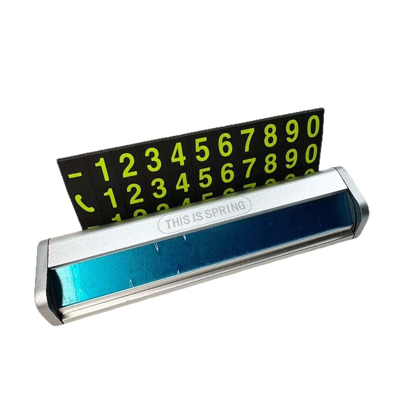 Placă de înmatriculare auto din aliaj de aluminiu, luminoasă, model Y08, marcă This is spring