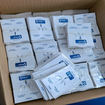 Papír alapú parkolótábla, modell ZF-0120, QR-kód keverési funkcióval, márka: Zhanfu Paper Plastic