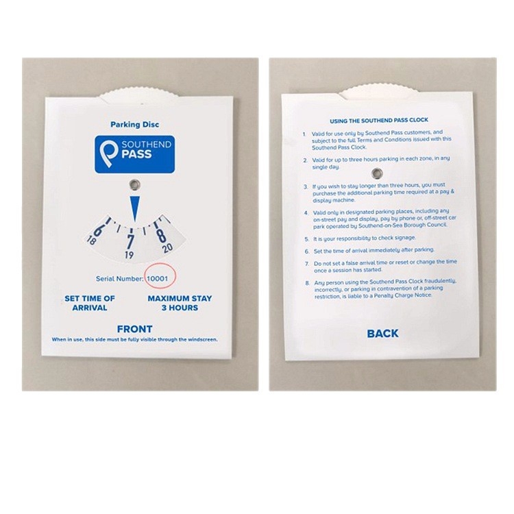 Papír alapú parkolótábla, modell ZF-0120, QR-kód keverési funkcióval, márka: Zhanfu Paper Plastic