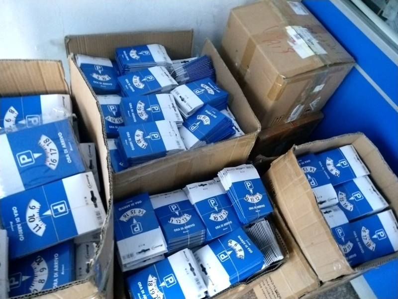 Papír alapú parkolótábla, modell ZF-0120, QR-kód keverési funkcióval, márka: Zhanfu Paper Plastic