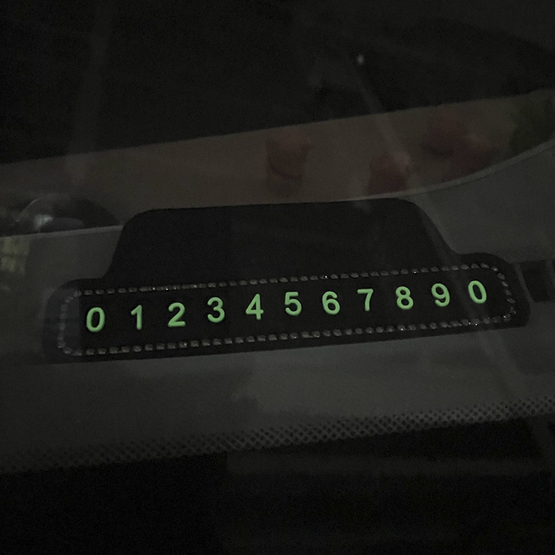 Znak za parkiranje automobila s dijamantnim ugradnjom - DIY svjetleći tip