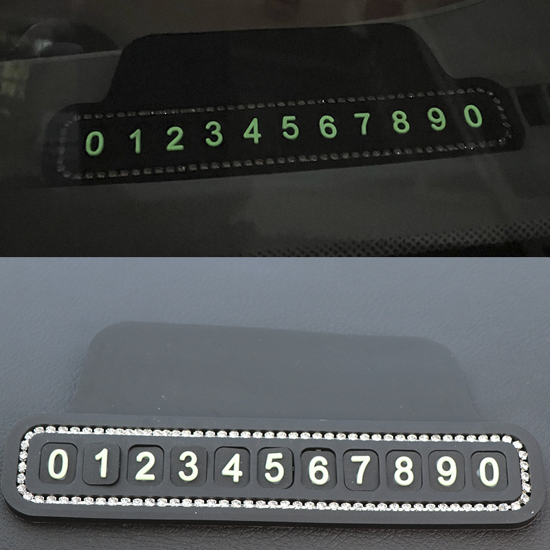 Znak za parkiranje automobila s dijamantnim ugradnjom - DIY svjetleći tip