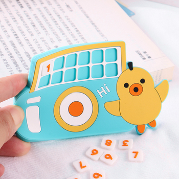 Semn plat pentru parcare, semn STOP desen animat, material PVC moale, model YF0822, imprimare logo disponibil