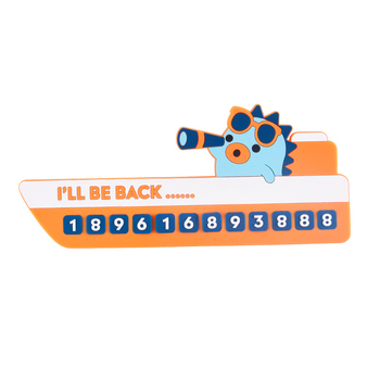 Semn plat pentru parcare, semn STOP desen animat, material PVC moale, model YF0822, imprimare logo disponibil