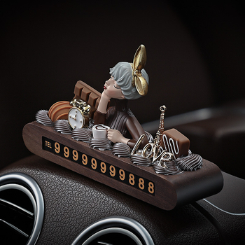 Műanyagból készült ideiglenes parkolási kártya telefonszámmal autóhoz – logó nélküli dekoráció