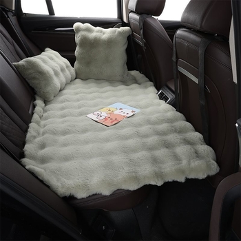 Αναδιπλόμενο κρεβάτι ταξιδιού αυτοκινήτου για πίσω κάθισμα — ύφασμα φλοκίνγκ, ανθεκτικό στη φθορά, αυτόματη πλήρωση, κατάλληλο για όλα τα μοντέλα