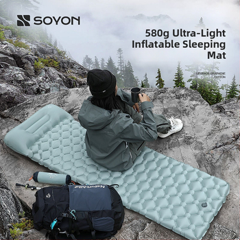 Automatikus felfújható alvómatrac kültéri kempingezéshez — egyszemélyes, nedvességálló, könnyen szállítható, autóhoz szerelhető