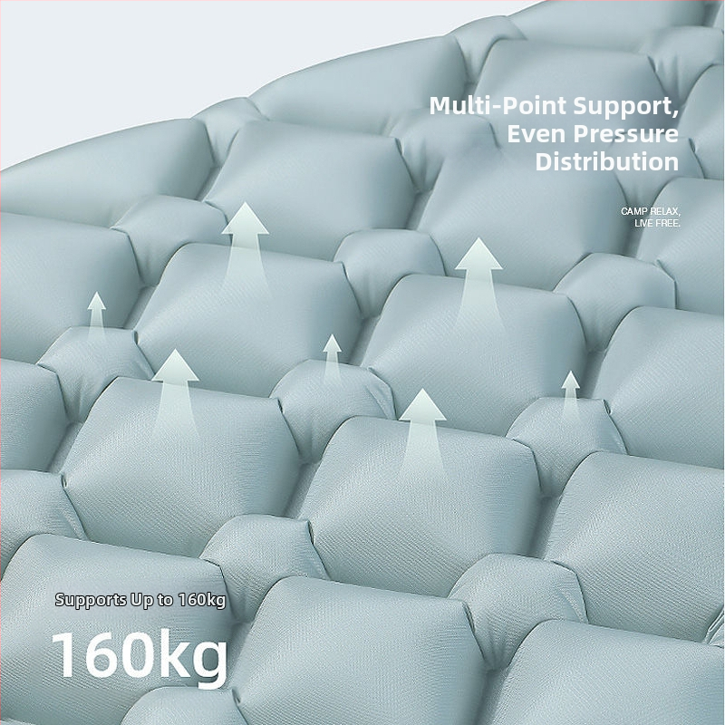 Automatikus felfújható alvómatrac kültéri kempingezéshez — egyszemélyes, nedvességálló, könnyen szállítható, autóhoz szerelhető