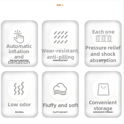 Puhutav autovoodi automaatse täitmise/deflatsiooni funktsiooniga — õuekasutuseks, minimalistlik stiil, PVC flocking pind