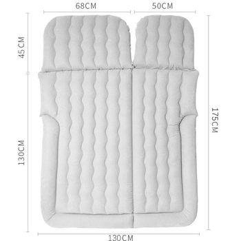 BY-808 Αυτοκινητικό φουσκωτό κρεβάτι ταξιδιού: 2-σε-1, PVC με φλοκίνγκ, χειροκίνητο φούσκωμα, χωρητικότητα έως 500 кг