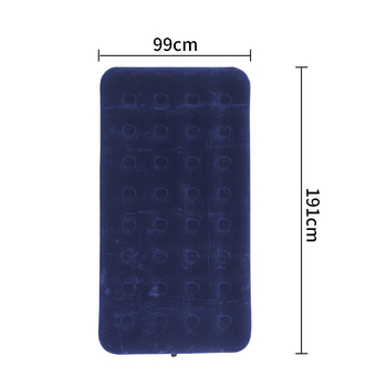 Двуместно надуваемо легло с флокирана повърхност, товароподемност до 180 кг