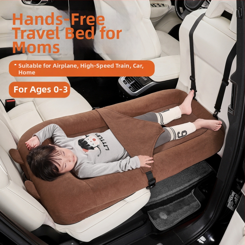Automobilový lôžkový vankúš pre batoľatá — univerzálny typ, zložiteľný, hmotnosť 3,14 kg, nosnosť 20 kg, vhodné pre autá, autobusy, vysokorýchlostné vlaky a lietadlá
