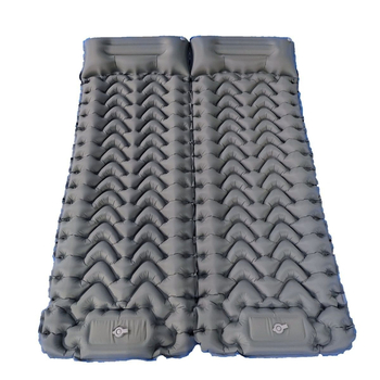 Lábbal működtethető felfújható matrac kempingezéshez, nedvességálló autós matrac egy személyre, összecsukható és hordozható