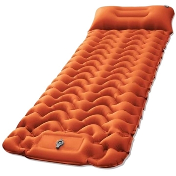 Lábbal működtethető felfújható matrac kempingezéshez, nedvességálló autós matrac egy személyre, összecsukható és hordozható