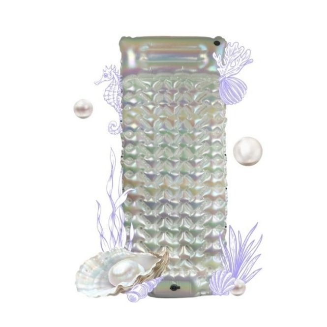 Lábbal működtethető felfújható matrac kempingezéshez, nedvességálló autós matrac egy személyre, összecsukható és hordozható