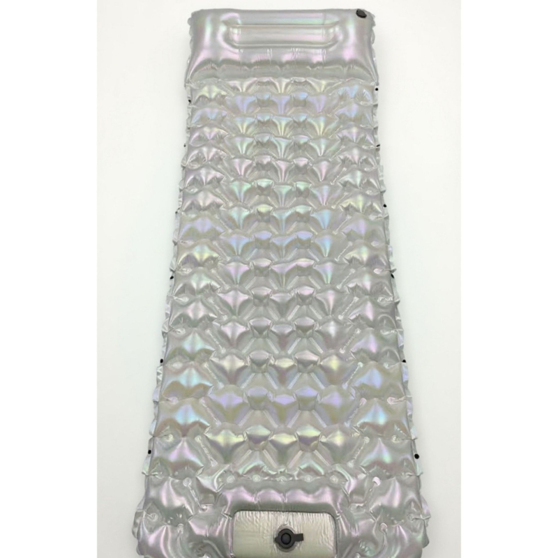 Lábbal működtethető felfújható matrac kempingezéshez, nedvességálló autós matrac egy személyre, összecsukható és hordozható