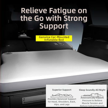 Brushed nafukovacia posteľ do auta pre Lexus GX550h / Prado, PVC materiál, ručné nafúknutie, maximálna nosnosť 200 kg, hmotnosť 5,15 kg