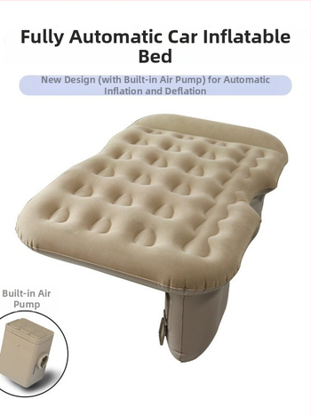 Autóba illeszkedő, pneumatikus matrac kanapé PVC flocking borítással, kempingezéshez, méretek 190×100 cm, súly 3,2 kg, teherbírás 300 kg