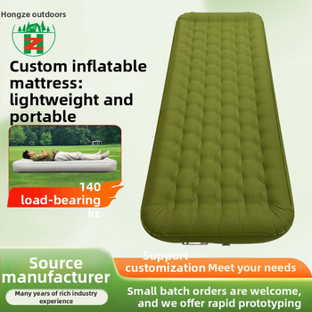 Kempingező felfújható ágy — Hongze márka, felület poliészter pongee TPU-val, tömeg 2000 g, max terhelhetőség 400 kg