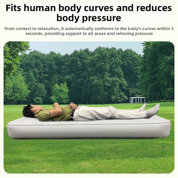 Kempingező felfújható ágy — Hongze márka, felület poliészter pongee TPU-val, tömeg 2000 g, max terhelhetőség 400 kg