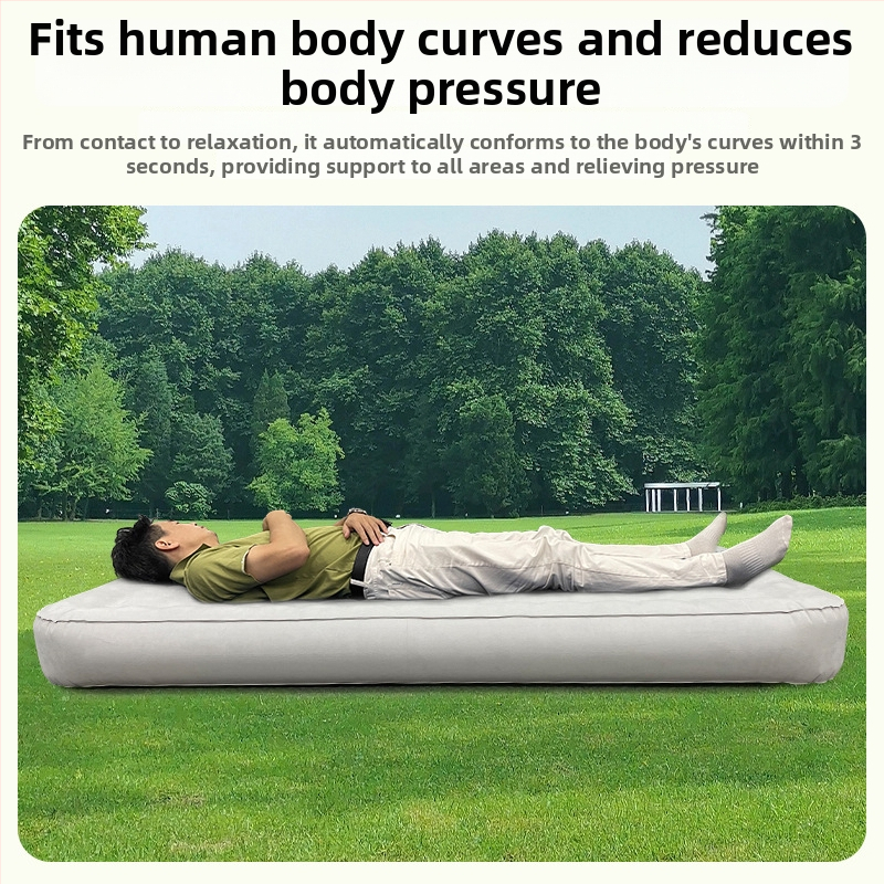 Išpūstoma lova kempingui — Hongze prekės ženklas, poliesterio pongee su TPU paviršiumi, svoris 2000 g, didžiausia apkrova 400 kg