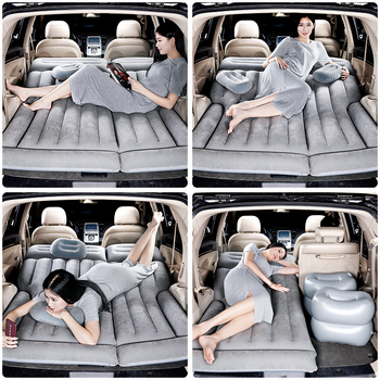 Li Cheng felfújható autóágy hátsó ülésekhez – utazási alvó matrac, tömeg 1,65 kg, maximális teher 250 kg felett, PVC felület flocking-gal