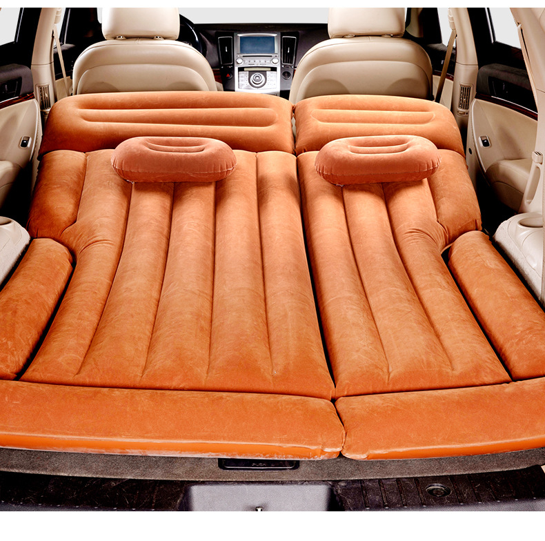 Li Cheng felfújható autóágy hátsó ülésekhez – utazási alvó matrac, tömeg 1,65 kg, maximális teher 250 kg felett, PVC felület flocking-gal