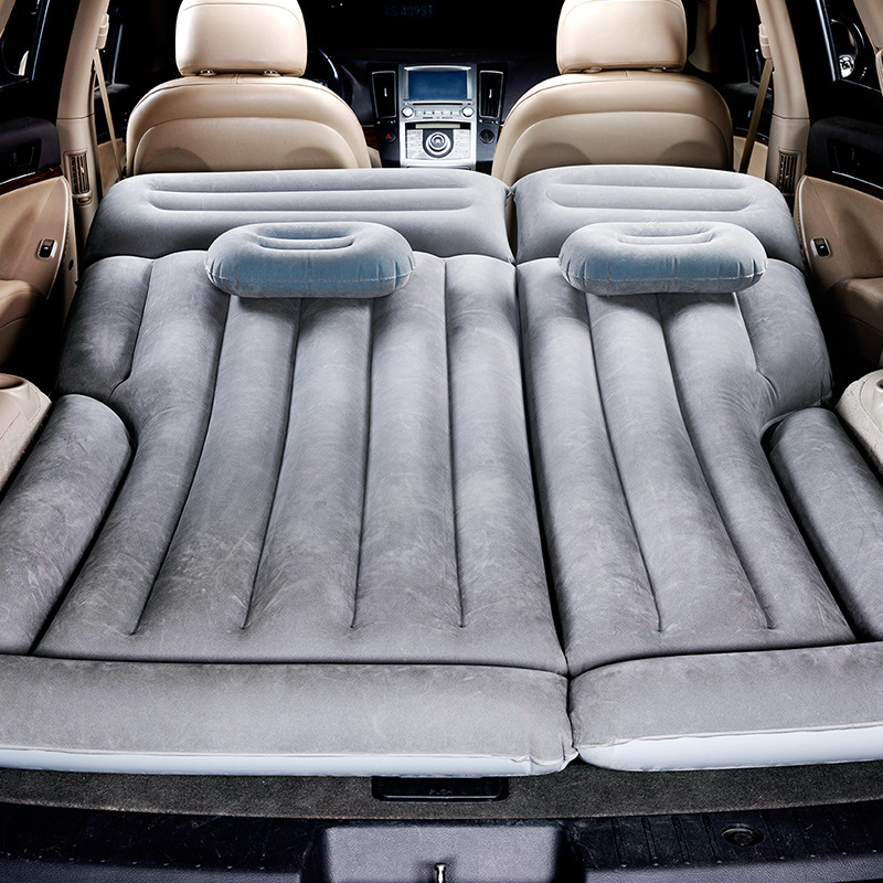 Li Cheng felfújható autóágy hátsó ülésekhez – utazási alvó matrac, tömeg 1,65 kg, maximális teher 250 kg felett, PVC felület flocking-gal