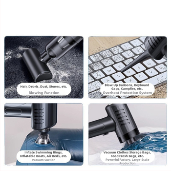 Φορητή ασύρματη σκούπα αυτοκινήτου, ισχυρή απορρόφηση 20000 Pa, είσοδος ισχύος 25 W, διάρκεια μπαταρίας 17–38 λεπτά, HEPA φίλτρο