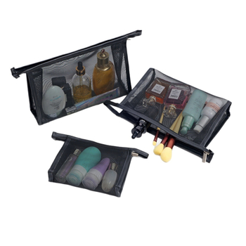 Geantă de machiaj, model din plasă ușoară de lux, cub din nailon, pentru mașină, ideală pentru călătorii