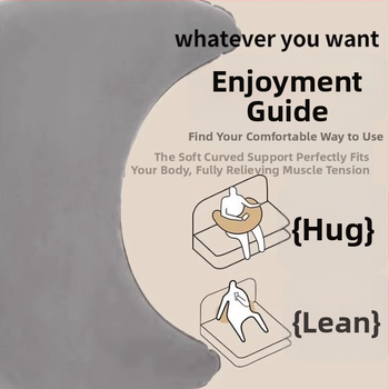 Gaisa spilvens mēness formas auto un birojā — PVC flocking, biezums 0,4 cm, svars 180 g