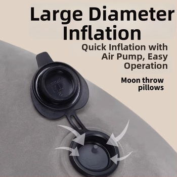 Gaisa spilvens mēness formas auto un birojā — PVC flocking, biezums 0,4 cm, svars 180 g