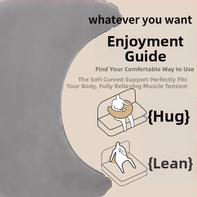 Gaisa spilvens mēness formas auto un birojā — PVC flocking, biezums 0,4 cm, svars 180 g