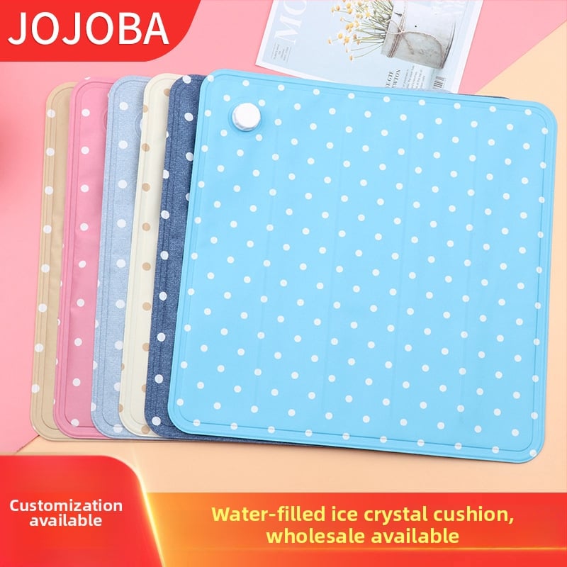 Padă de gheață pentru mașină cu pernă de apă din cristale de gheață, material PVC, pernă răcire gonflabilă, protecție împotriva insolației și răcire, greutate 215 g