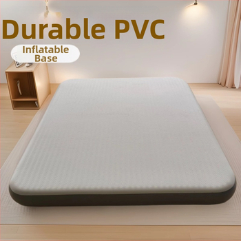 Két személyes felfújható kempingágy vastagított felülettel; környezetbarát bolyhos szövet; súly kb. 8 kg; teherbírás 180 kg; tartalmaz 500W légpumpát, javító készletet és tárolótáskát