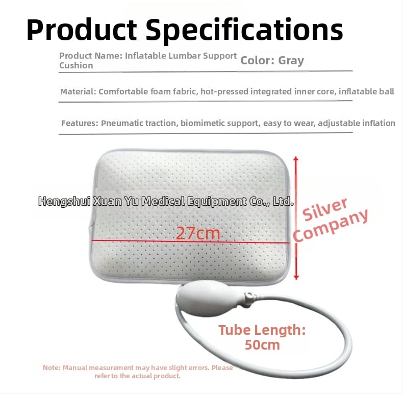 Derékvédő levehető pneumatikus húzó párnával – lélegző habanyagból készült deréktáji támasz felnőtteknek, alkalmas futásra, fitneszre és kerékpározásra